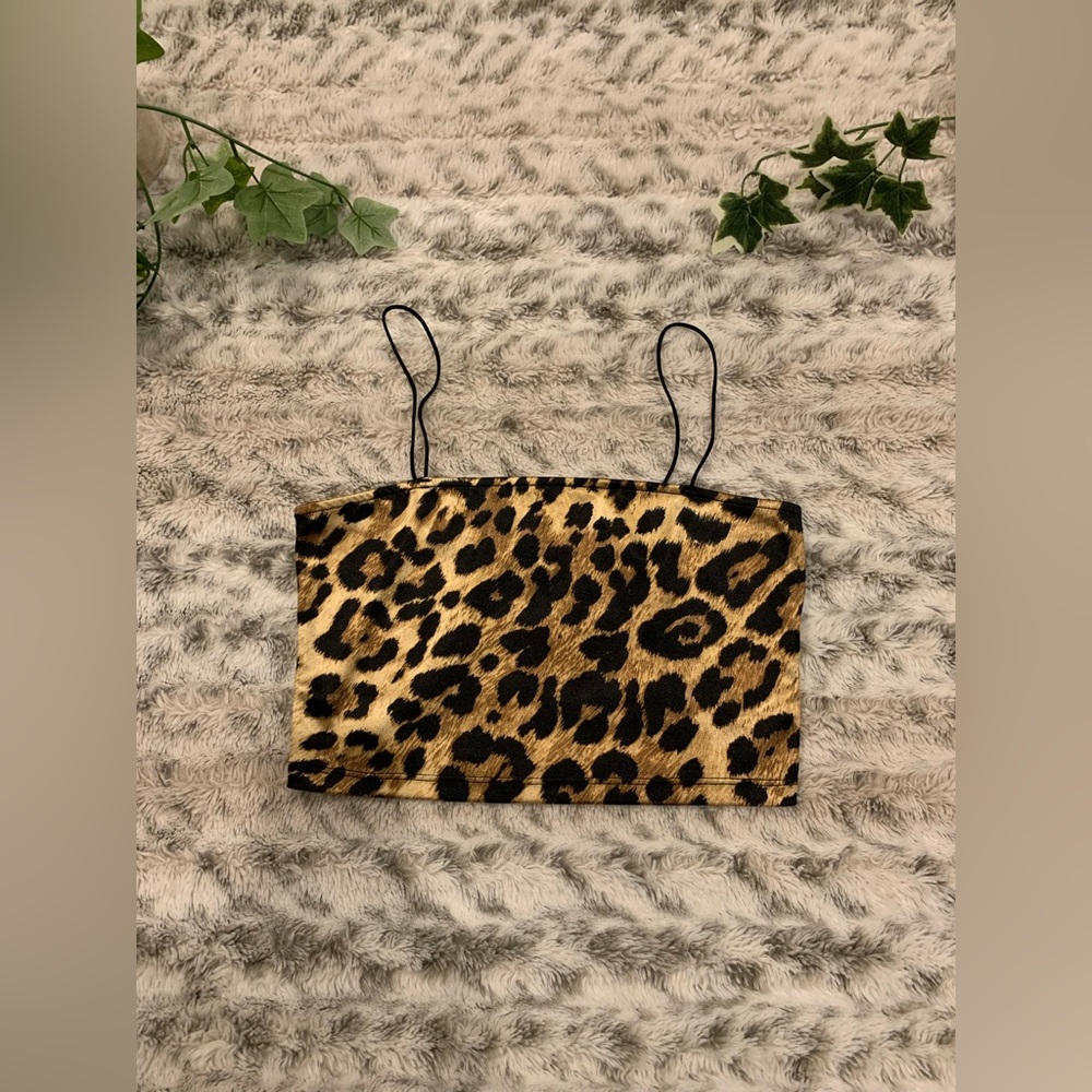 Leopard print crop top - Picture 2 of 4